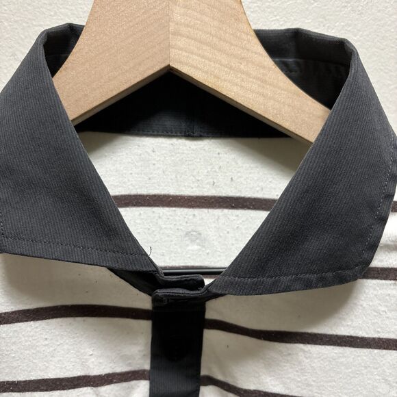 lululemon athletica Black and White Striped Polo Shirt - Picture 4 of 14